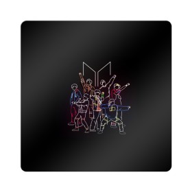 Магнит виниловый Квадрат с принтом BTS в Екатеринбурге, полимерный материал с магнитным слоем | размер 9*9 см, закругленные углы | bts | j hope | j pop | jimin | jin | jungkook | k pop | korea | music | nct | pop | pop idols | suga | v | айдолы | бтс | идолы | к поп | корейская музыка | корея | нст | поп | попса | чимин