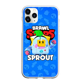 Чехол для iPhone 11 Pro Max матовый с принтом BRAWL STARS SPROUT в Екатеринбурге, Силикон |  | 8 bit | 8 бит | bibi | brawl stars | crow | el brown | leon | leon shark | max | mr.p | phoenix | sally leon | shark | sprout | stars | virus | werewolf | акула | биби | вирус | ворон | леон | оборотень | пингвин