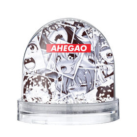 Снежный шар с принтом АХЕГАО в Екатеринбурге, Пластик | Изображение внутри шара печатается на глянцевой фотобумаге с двух сторон | ahegao | anime | face | manga | аниме | ахегао | лицо | манга