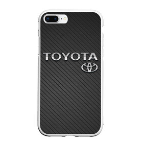 Чехол для iPhone 7Plus/8 Plus матовый с принтом Toyota Carbon в Екатеринбурге, Силикон | Область печати: задняя сторона чехла, без боковых панелей | carbon | toyota | абстракция | авто | автомобиль | карбон | лого | логотип | машина | таета | тоета | тойота