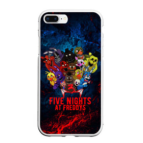 Чехол для iPhone 7Plus/8 Plus матовый с принтом Five Nights At Freddys в Екатеринбурге, Силикон | Область печати: задняя сторона чехла, без боковых панелей | 5 ночей с фредди | five nights at freddys | fnaf | horror | nightmare | страшилки | ужасы | фнаф | фредди фазбер | хоррор