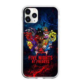 Чехол для iPhone 11 Pro матовый с принтом Five Nights At Freddys в Екатеринбурге, Силикон |  | Тематика изображения на принте: 5 ночей с фредди | five nights at freddys | fnaf | horror | nightmare | страшилки | ужасы | фнаф | фредди фазбер | хоррор