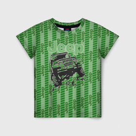 Детская футболка 3D с принтом Jeep в Екатеринбурге, 100% гипоаллергенный полиэфир | прямой крой, круглый вырез горловины, длина до линии бедер, чуть спущенное плечо, ткань немного тянется | auto | car sketch | jeep | авто | автомобильные | кар | лексус | машины | скетч