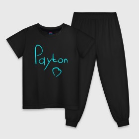Детская пижама хлопок с принтом PAYTON MOORMEIER - ТИКТОК в Екатеринбурге, 100% хлопок |  брюки и футболка прямого кроя, без карманов, на брюках мягкая резинка на поясе и по низу штанин
 | 