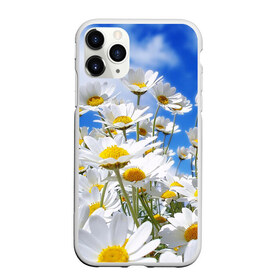 Чехол для iPhone 11 Pro Max матовый с принтом Ромашки в Екатеринбурге, Силикон |  | flower bouquet | flowers | spring | summer | аромат | букет цветов | букеты | весна | жара | лето | небо | незабудки | пионы | розы | ромашка | ромашки | солнце | цветной принт | цветочки | цветы