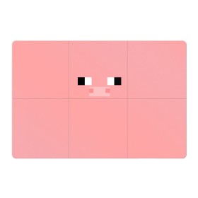 Магнитный плакат 3Х2 с принтом Minecraft Pig в Екатеринбурге, Полимерный материал с магнитным слоем | 6 деталей размером 9*9 см | Тематика изображения на принте: minecarft | pig | roblocks | майнкрафт | роблокс | свинка | снинья