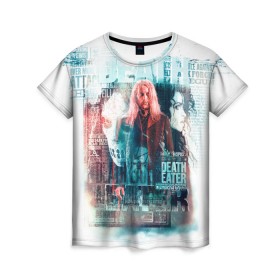 Женская футболка 3D с принтом Гарри Поттер в Екатеринбурге, 100% полиэфир ( синтетическое хлопкоподобное полотно) | прямой крой, круглый вырез горловины, длина до линии бедер | fantasy | gryffindor | harry potter | vdsvar | warner bros. | гарри поттер | фэнтэзи