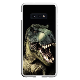 Чехол для Samsung S10E с принтом Динозавр T-Rex в Екатеринбурге, Силикон | Область печати: задняя сторона чехла, без боковых панелей | dino | dinosauria | t rex | ti rex | дино | динозавр | парк юрского | т рекс | ти рекс | чудовище | юрский период | ящер | ящерица