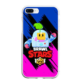 Чехол для iPhone 7Plus/8 Plus матовый с принтом BRAWL STARS SPROUT в Екатеринбурге, Силикон | Область печати: задняя сторона чехла, без боковых панелей | 8 bit | brawl stars | brawl stars sprout | crow | leon shark | max | mr.p | sally leon | shark | sprout | tara | werewolf leon | берли | бравл старс | ворон | макс | оборотень | спроут | тара