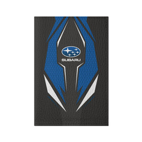 Обложка для паспорта матовая кожа с принтом Subaru Driver team в Екатеринбурге, натуральная матовая кожа | размер 19,3 х 13,7 см; прозрачные пластиковые крепления | Тематика изображения на принте: driver | driver team | racing | subaru | subaru team | гонки | машины | субарик | субару | тачки