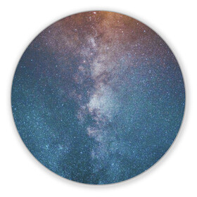 Коврик для мышки круглый с принтом Космос в Екатеринбурге, резина и полиэстер | круглая форма, изображение наносится на всю лицевую часть | авиация | астрономия | воздухоплавания | градиент | звездная | звезды | космическое пространство | космонавтика | космос | маска | млечный путь | наса | небо | созвездия | черная дыра