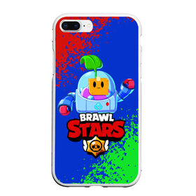 Чехол для iPhone 7Plus/8 Plus матовый с принтом BRAWL STARS SPROUT в Екатеринбурге, Силикон | Область печати: задняя сторона чехла, без боковых панелей | 8 bit | brawl stars | brawl stars sprout | crow | leon shark | max | mr.p | sally leon | shark | sprout | tara | werewolf leon | берли | бравл старс | ворон | макс | оборотень | спроут | тара