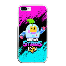 Чехол для iPhone 7Plus/8 Plus матовый с принтом BRAWL STARS SPROUT в Екатеринбурге, Силикон | Область печати: задняя сторона чехла, без боковых панелей | 8 bit | brawl stars | brawl stars sprout | crow | leon shark | max | mr.p | sally leon | shark | sprout | tara | werewolf leon | берли | бравл старс | ворон | макс | оборотень | спроут | тара