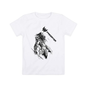 Детская футболка хлопок с принтом Predator: Hunting Grounds в Екатеринбурге, 100% хлопок | круглый вырез горловины, полуприлегающий силуэт, длина до линии бедер | game | gamer | predator: hunting grounds | игра | шутер