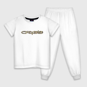 Детская пижама хлопок с принтом Crysis в Екатеринбурге, 100% хлопок |  брюки и футболка прямого кроя, без карманов, на брюках мягкая резинка на поясе и по низу штанин
 | Тематика изображения на принте: 