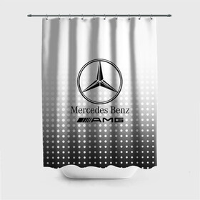 Штора 3D для ванной с принтом Mercedes-Benz в Екатеринбурге, 100% полиэстер | плотность материала — 100 г/м2. Стандартный размер — 146 см х 180 см. По верхнему краю — пластиковые люверсы для креплений. В комплекте 10 пластиковых колец | amg | mercedes | mercedes значок | mercedes лого | mercedes марка | амг | бенц | лого автомобиля | логотип мерседес | мерин | мерс | мерседес | мерседес бенз | мерседес лого | мерседес эмблема