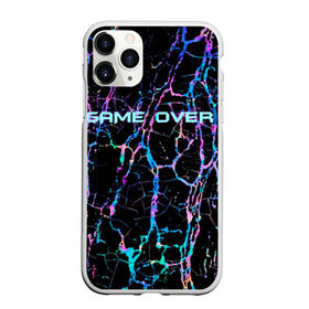 Чехол для iPhone 11 Pro Max матовый с принтом Game Over в Екатеринбурге, Силикон |  | game | game over | абстракция | из игры | конец | конец игры | неон | текстура