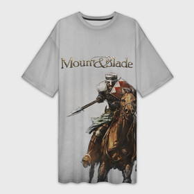 Платье-футболка 3D с принтом Mount and Blade в Екатеринбурге,  |  | mount  blade | mount  blade 2 | mount and blade | mount and blade 2 | mount blade | mount blade 2 | mount blade 2 bannerlord | маунт блейд | маунт и блейд | мо | моунт блейд | моунт и блейд