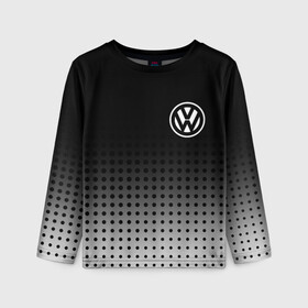 Детский лонгслив 3D с принтом Volkswagen в Екатеринбурге, 100% полиэстер | длинные рукава, круглый вырез горловины, полуприлегающий силуэт
 | volkswagen | vw | vw значок | vw лого | vw марка | vw эмблема | wv | значок vw | значок фольксваген | лого автомобиля | лого вольцваген | логотип vw | фольксваген | фольцваген