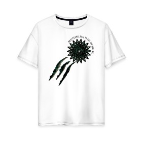 Женская футболка хлопок Oversize с принтом Arrow в Екатеринбурге, 100% хлопок | свободный крой, круглый ворот, спущенный рукав, длина до линии бедер
 | arrow | vdzabma | стрела