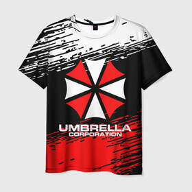 Мужская футболка 3D с принтом Umbrella Corporation. в Екатеринбурге, 100% полиэфир | прямой крой, круглый вырез горловины, длина до линии бедер | resident evil | umbrella corporation | амбрелла | амбрелла корпорейшн | вирус | вымышленная военная и фармацевтическая корпорация | игра | умбрелла