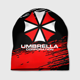 Шапка 3D с принтом Umbrella Corporation. в Екатеринбурге, 100% полиэстер | универсальный размер, печать по всей поверхности изделия | resident evil | umbrella corporation | амбрелла | амбрелла корпорейшн | вирус | вымышленная военная и фармацевтическая корпорация | игра | умбрелла