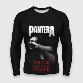 Мужской рашгард 3D с принтом PanterA VulgaR в Екатеринбурге,  |  | covid 19 | pantera | vulgar display of power | альбом | группа | метал | металика | металл | пантера | рок | тяжелый | хэви