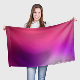 Флаг 3D с принтом Нежный цвет в Екатеринбурге, 100% полиэстер | плотность ткани — 95 г/м2, размер — 67 х 109 см. Принт наносится с одной стороны | красный | нежный цвет | плавный переход | фиолетовый