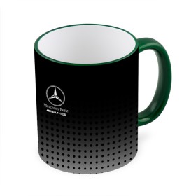 Кружка с принтом Mercedes-Benz в Екатеринбурге, керамика | ёмкость 330 мл | amg | mercedes | mercedes значок | mercedes лого | mercedes марка | амг | бенц | лого автомобиля | логотип мерседес | мерин | мерс | мерседес | мерседес бенз | мерседес лого | мерседес эмблема