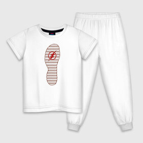 Детская пижама хлопок с принтом The Flash в Екатеринбурге, 100% хлопок |  брюки и футболка прямого кроя, без карманов, на брюках мягкая резинка на поясе и по низу штанин
 | the flash | vdzabma | флэш