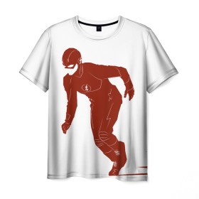 Мужская футболка 3D с принтом The Flash в Екатеринбурге, 100% полиэфир | прямой крой, круглый вырез горловины, длина до линии бедер | barry allen | the flash | vdzabma | барри аллен | флэш