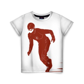 Детская футболка 3D с принтом The Flash в Екатеринбурге, 100% гипоаллергенный полиэфир | прямой крой, круглый вырез горловины, длина до линии бедер, чуть спущенное плечо, ткань немного тянется | barry allen | the flash | vdzabma | барри аллен | флэш