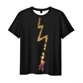Мужская футболка 3D с принтом The Flash в Екатеринбурге, 100% полиэфир | прямой крой, круглый вырез горловины, длина до линии бедер | Тематика изображения на принте: barry allen | the flash | vdzabma | барри аллен | флэш