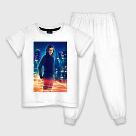 Детская пижама хлопок с принтом Cisco Ramon в Екатеринбурге, 100% хлопок |  брюки и футболка прямого кроя, без карманов, на брюках мягкая резинка на поясе и по низу штанин
 | cisco ramon | the flash | vdzabma | флэш | циско рамон
