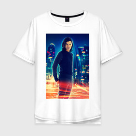 Мужская футболка хлопок Oversize с принтом Cisco Ramon в Екатеринбурге, 100% хлопок | свободный крой, круглый ворот, “спинка” длиннее передней части | cisco ramon | the flash | vdzabma | флэш | циско рамон
