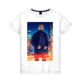 Женская футболка хлопок с принтом Joe West в Екатеринбурге, 100% хлопок | прямой крой, круглый вырез горловины, длина до линии бедер, слегка спущенное плечо | joe west | the flash | vdzabma | джо уэст | флэш