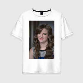 Женская футболка хлопок Oversize с принтом Caitlin Snow в Екатеринбурге, 100% хлопок | свободный крой, круглый ворот, спущенный рукав, длина до линии бедер
 | caitlin snow | the flash | vdzabma | кейтлин сноу | флэш