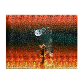 Обложка для студенческого билета с принтом Final Fantasy VII Remake в Екатеринбурге, натуральная кожа | Размер: 11*8 см; Печать на всей внешней стороне | Тематика изображения на принте: final fantasy vii remake | game | gamer | игра | шутер
