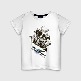 Детская футболка хлопок с принтом Final Fantasy VII Remake в Екатеринбурге, 100% хлопок | круглый вырез горловины, полуприлегающий силуэт, длина до линии бедер | final fantasy vii remake | game | gamer | игра | шутер