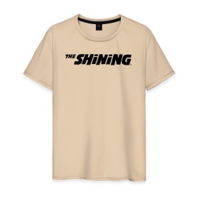 Мужская футболка хлопок с принтом The Shining Logo в Екатеринбурге, 100% хлопок | прямой крой, круглый вырез горловины, длина до линии бедер, слегка спущенное плечо. | the shining | vdosadir | сияние | стэнли кубрик