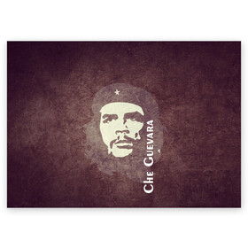 Поздравительная открытка с принтом Че Гевара в Екатеринбурге, 100% бумага | плотность бумаги 280 г/м2, матовая, на обратной стороне линовка и место для марки
 | che guevara | исторические личности | революция | че гевара