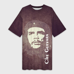 Платье-футболка 3D с принтом Че Гевара в Екатеринбурге,  |  | che guevara | исторические личности | революция | че гевара