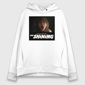 Женское худи Oversize хлопок с принтом The Shining Danny Torrens в Екатеринбурге, френч-терри — 70% хлопок, 30% полиэстер. Мягкий теплый начес внутри —100% хлопок | боковые карманы, эластичные манжеты и нижняя кромка, капюшон на магнитной кнопке | the shining | vdosadir | дэнни торренс | сияние | стэнли кубрик