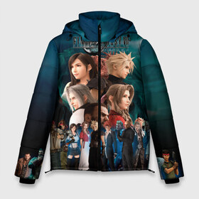 Мужская зимняя куртка 3D с принтом Final Fantasy VII Remake в Екатеринбурге, верх — 100% полиэстер; подкладка — 100% полиэстер; утеплитель — 100% полиэстер | длина ниже бедра, свободный силуэт Оверсайз. Есть воротник-стойка, отстегивающийся капюшон и ветрозащитная планка. 

Боковые карманы с листочкой на кнопках и внутренний карман на молнии. | баррет уоллес | мидгар. шинра. лавина. клауд страйф | солдат | тифа