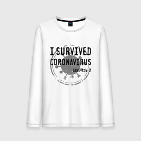 Мужской лонгслив хлопок с принтом I SURVIVED CORONAVIRUS в Екатеринбурге, 100% хлопок |  | Тематика изображения на принте: coronavirus | covid | covid 19 | covid19 | epidemic | ncov | pandemic | quarantine | survived | вирус | карантин | корона | коронавирус | пандемия | пережил | пережила | пересидел | пересидела | эпидемия