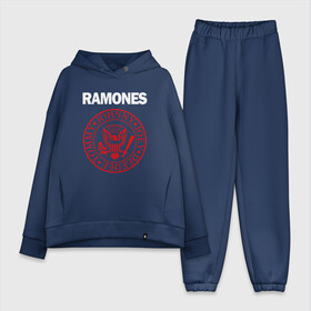 Женский костюм хлопок Oversize с принтом RAMONES в Екатеринбурге,  |  | america | ramones | rock | usa | америка | джонни рамон | джоуи рамон | ди ди рамон | клем бурк | кристофер уорд | марки рамон | рамоунз | ричи рамон | рок | сша | томми рамон