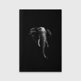 Обложка для паспорта матовая кожа с принтом Слон в Екатеринбурге, натуральная матовая кожа | размер 19,3 х 13,7 см; прозрачные пластиковые крепления | арт | животные | звери | слон | слоны
