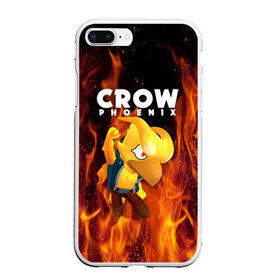 Чехол для iPhone 7Plus/8 Plus матовый с принтом BRAWL STARS CROW PHOENIX в Екатеринбурге, Силикон | Область печати: задняя сторона чехла, без боковых панелей | 8 bit | 8 бит | bibi | brawl stars | crow | el brown | leon | leon shark | max | mr.p | phoenix | sally leon | shark | sprout | stars | virus | werewolf | акула | биби | вирус | ворон | леон | оборотень | пингвин