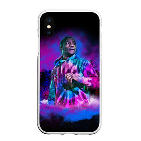 Чехол для iPhone XS Max матовый с принтом TRAVIS SCOTT в Екатеринбурге, Силикон | Область печати: задняя сторона чехла, без боковых панелей | america | astroworld | cactus jack | rap | travis scott | usa | wish you were here | америка | зарубежный реп | кактус джек | реп | сша | трэвис скотт