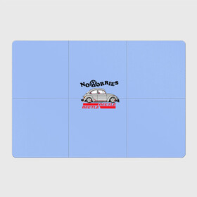 Магнитный плакат 3Х2 с принтом Volkswagen Beetle в Екатеринбурге, Полимерный материал с магнитным слоем | 6 деталей размером 9*9 см | Тематика изображения на принте: volkswagen beetle | авто | битл | гонки | жук | машина | фольц | фольцваген